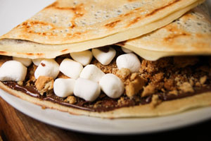 Valentine's Day special Want S’mores Crepe by Crepe Delicious