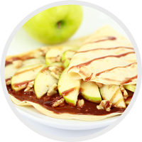 Caramel Apple Crepe at Crepe Delicious